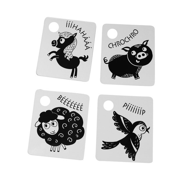 Contrast cards, black and white 6