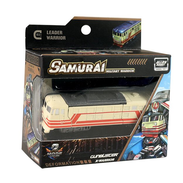 Metal robot locomotive beige 2