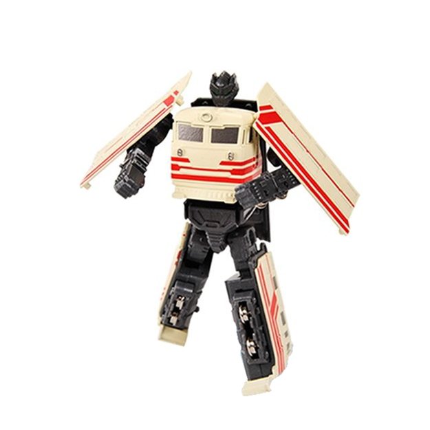 Metal robot locomotive beige 4