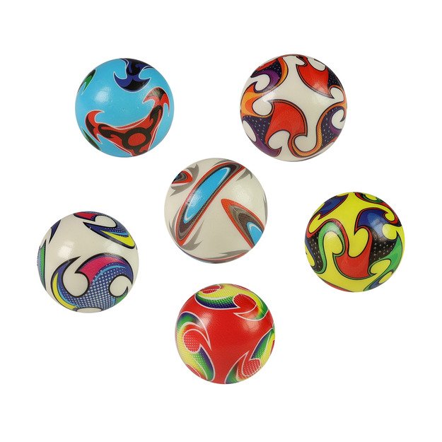 Putplasčio spalvotas kamuoliukas 6 cm 1