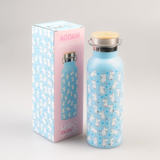 „Moomins“ - nerūdijančio plieno termo butelis su rankena, 500 ml 2
