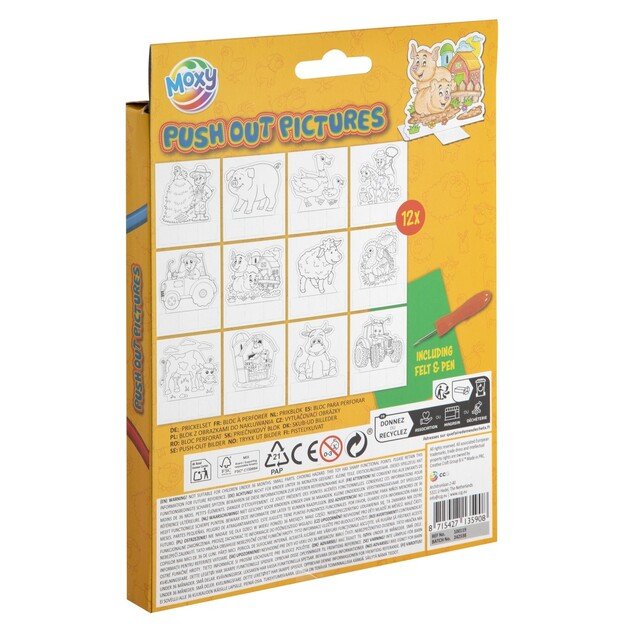 Išmušami paveikslėliai Ūkis 12 lapų 2