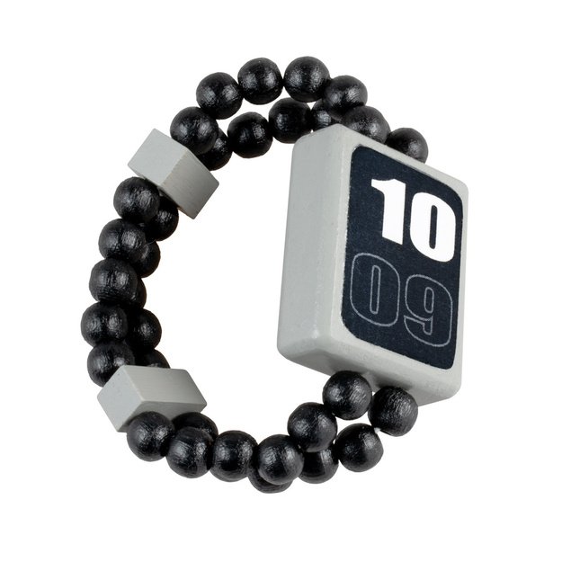 Medinis laikrodis, dvipusis, juodas 2