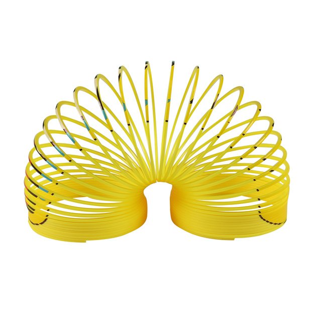 Magiška spyruoklė / spiralė geltona su šypsena 1