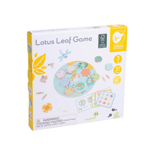 Medinis lotoso lapų žaidimas dėžutėje 2