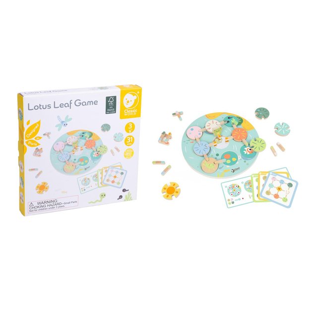 Medinis lotoso lapų žaidimas dėžutėje 3