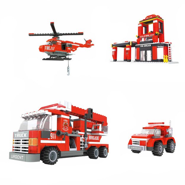 BLOXO firefighter building kit 636 pcs