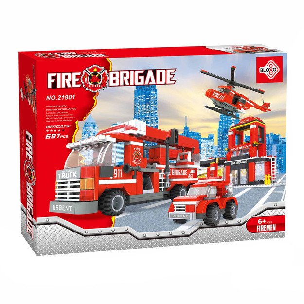 BLOXO ugniagesio konstravimo rinkinys, 636 dalys 2