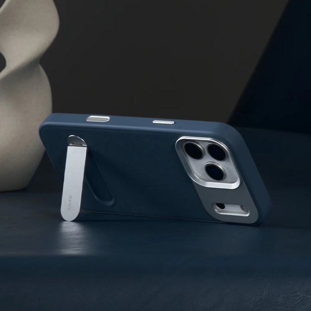 „Moshi Kameleon MagSafe“ – „iPhone 17 Pro Max“ dėklas su stovo funkcija (mėlynos spalvos) 18