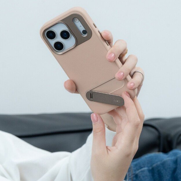 „Moshi Kameleon MagSafe“ – „iPhone 17 Pro“ dėklas su stovo funkcija (mėlynos spalvos) 13