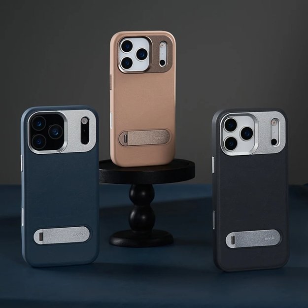 „Moshi Kameleon MagSafe“ – „iPhone 17 Pro“ dėklas su stovo funkcija (mėlynos spalvos) 16