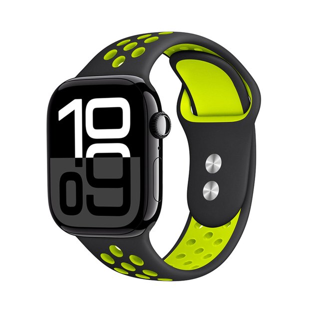 „Crong Duo Sport“ – apyrankė skirta „Apple Watch“ 38/40/41 mm (juoda / kalkinė) 13