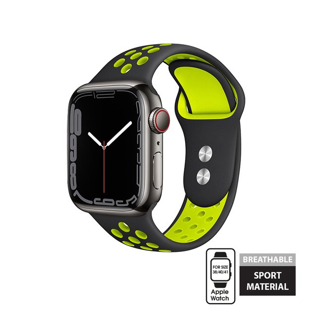 „Crong Duo Sport“ – apyrankė skirta „Apple Watch“ 38/40/41 mm (juoda / kalkinė)