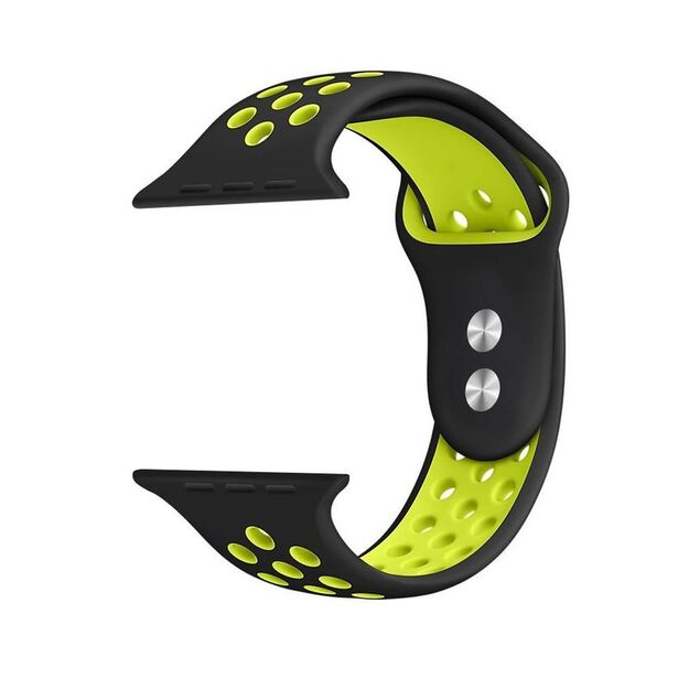 „Crong Duo Sport“ – apyrankė skirta „Apple Watch“ 38/40/41 mm (juoda / kalkinė) 16