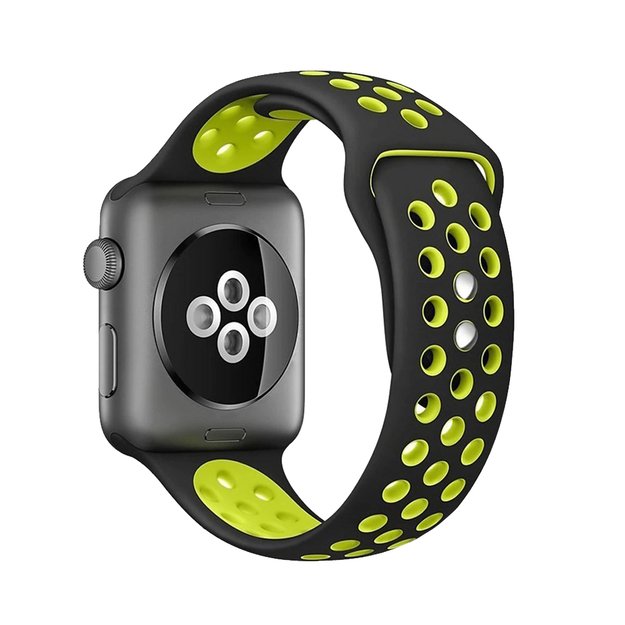 „Crong Duo Sport“ – apyrankė skirta „Apple Watch“ 38/40/41 mm (juoda / kalkinė) 17