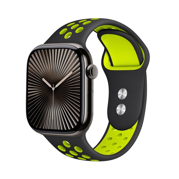„Crong Duo Sport“ – apyrankė skirta „Apple Watch“ 38/40/41 mm (juoda / kalkinė) 12