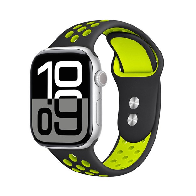 „Crong Duo Sport“ – apyrankė skirta „Apple Watch“ 38/40/41 mm (juoda / kalkinė) 15