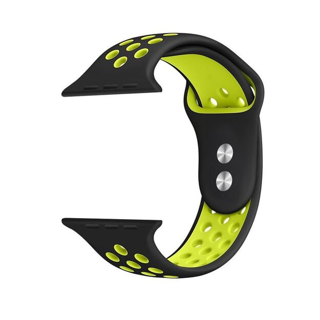 „Crong Duo Sport“ – apyrankė skirta „Apple Watch“ 38/40/41 mm (juoda / kalkinė)