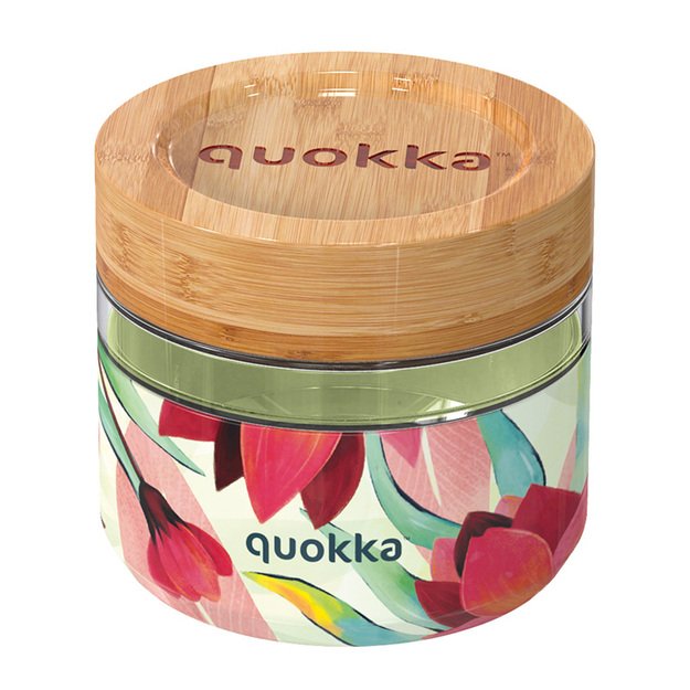 Quokka Deli Food Jar - Stiklinis maisto indelis / priešpiečių dėžutė 500 ml (Pavasaris)