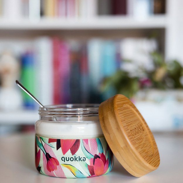 Quokka Deli Food Jar - Stiklinis maisto indelis / priešpiečių dėžutė 500 ml (Pavasaris) 8