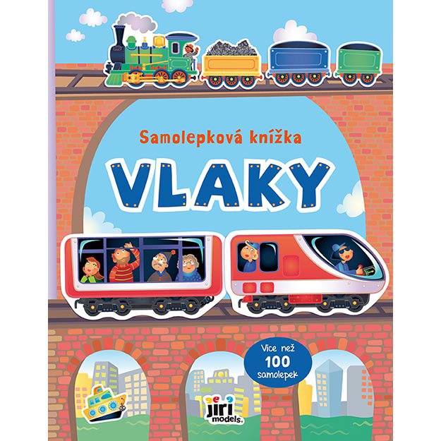 Lipdukų knyga „Traukiniai“ 1