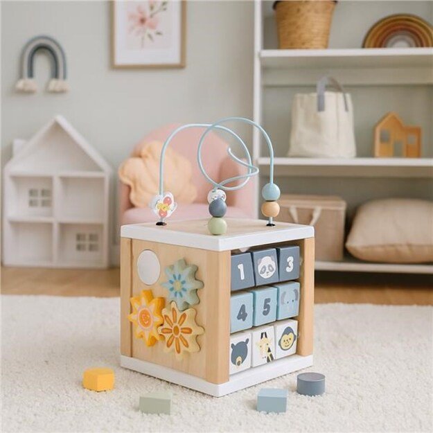 Medinis daugiafunkcis kubas „Ocean Montessori Baby Mix“ 4