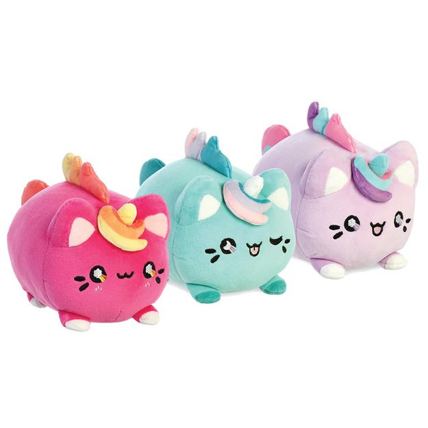 Tasty Peach - pliušinis talismanas 18 cm Moon Blossom Meowchi