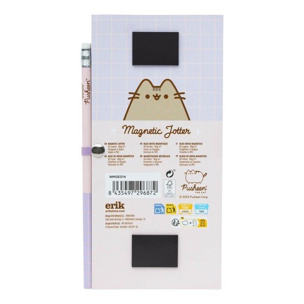 Pusheen - bloknotas su šaldytuvo magnetu + pieštukas iš Moments kolekcijos 2 Pusheen - bloknotas su šaldytuvo magnetu + pieštukas iš Moments kolekcijos 2