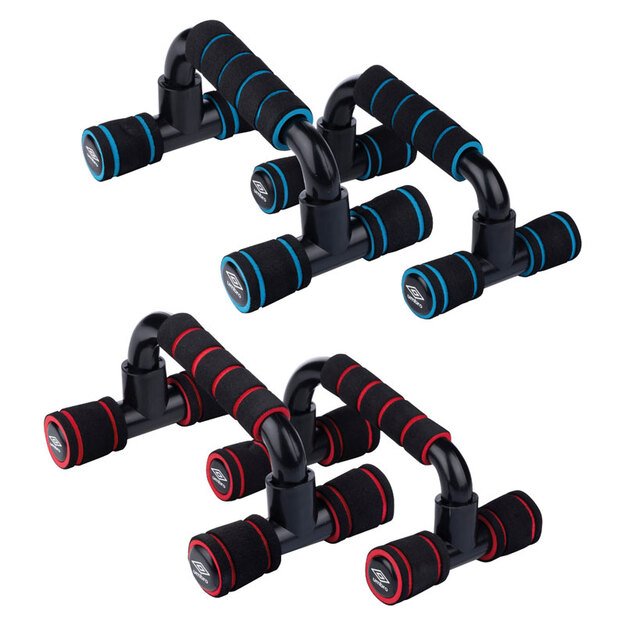 Umbro - Push Up Bars rankenos atsilenkimams 2 vnt (raudona) 2