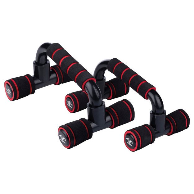 Umbro - Push Up Bars rankenos atsilenkimams 2 vnt (raudona) 3