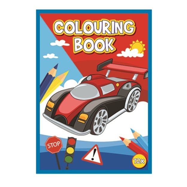 Spalvinimo knygelė 72 puslapių A4 formato transporto priemonės 1