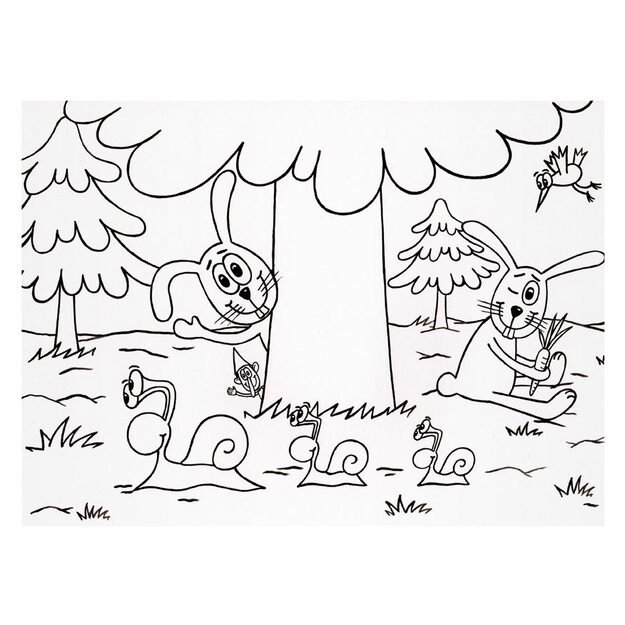 MFP miško gyvūnų spalvinimo puslapiai 4