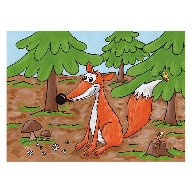 MFP miško gyvūnų spalvinimo puslapiai 3