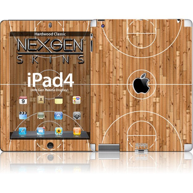 Nexgen Skins su 3D efektu, skirtas iPad 2/3/4 (Hardwood Classic 3D) 1