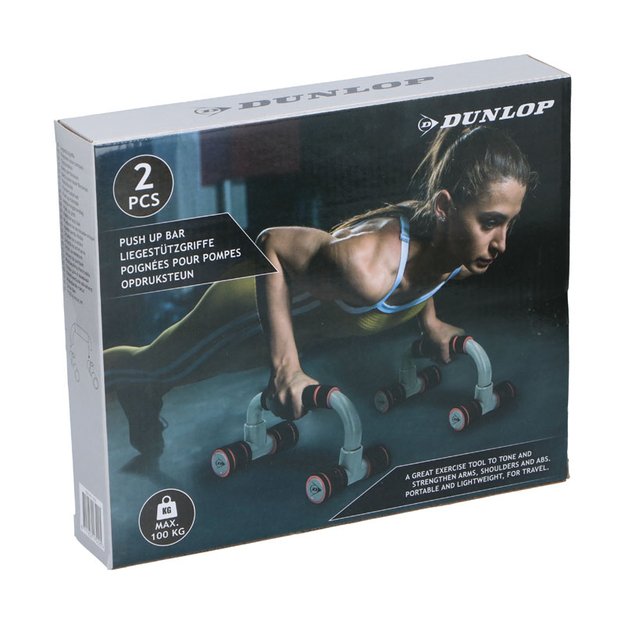 Dunlop - Push Up Bars atsilenkimo rankenos 2 vnt. (raudona) 4