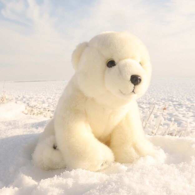 Pliušinis baltasis lokys 28 cm EKOLOGIŠKAS 5