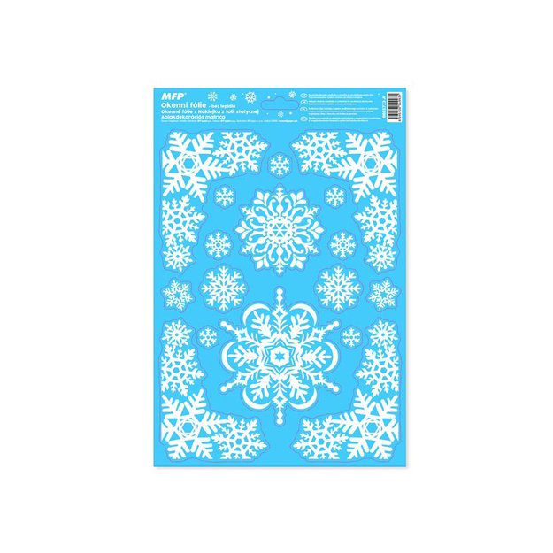 Langų plėvelė kalėdinė blizgučiai 20x30cm 2