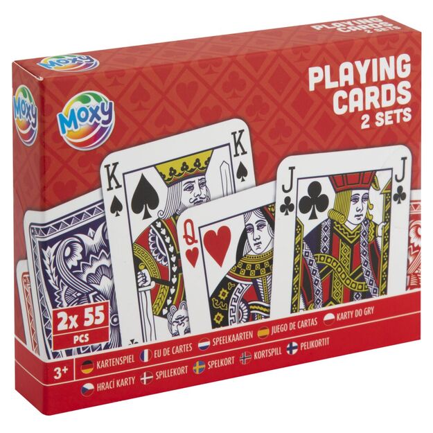Playing cards 2x55 Canasta cards in a box 1