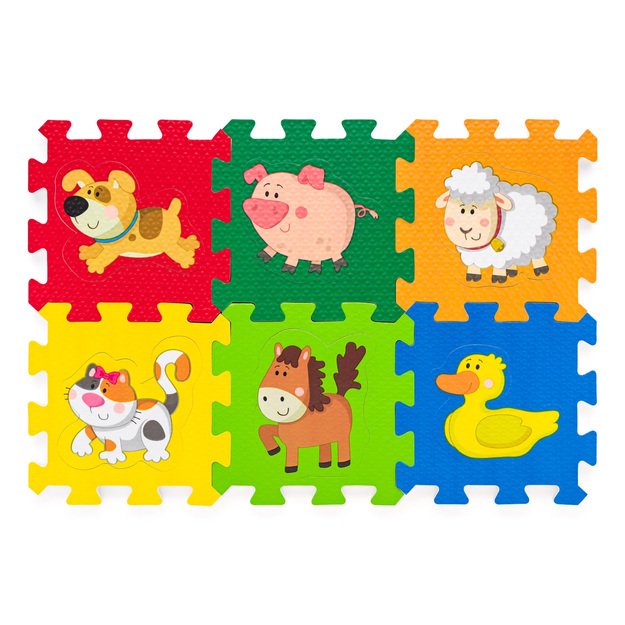 Foam puzzles animals 6 pcs 3