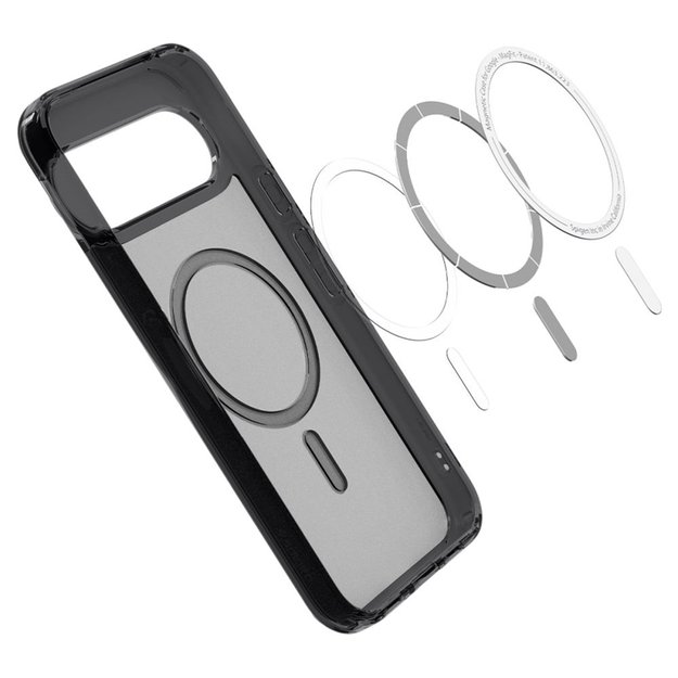 „Spigen Ultra Hybrid Mag MagSafe“ – dėklas, skirtas „Google Pixel 10 Pro XL“ (šalčio juodas) 10