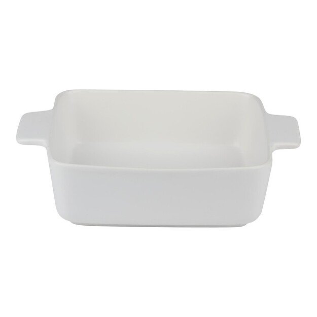 Alpina - Keraminis kvadratinis orkaitėje kepamas indas 26,5x20,5x6,7 cm (baltas) 2