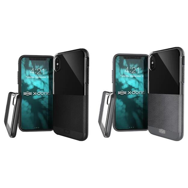 X-Doria Dash – iPhone X dėklas (juoda oda) 7