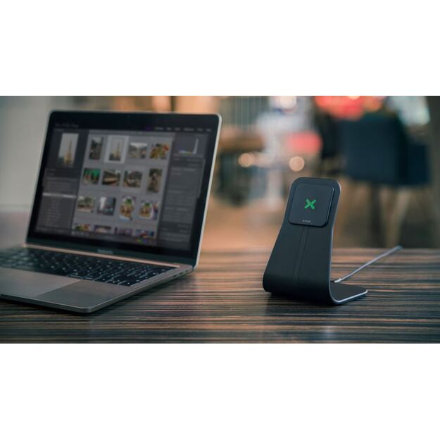 XVIDA greito įkrovimo stalinis stovas – indukcinis įkroviklis, skirtas Samsung Quick Charge 2.0 (juodas) 19