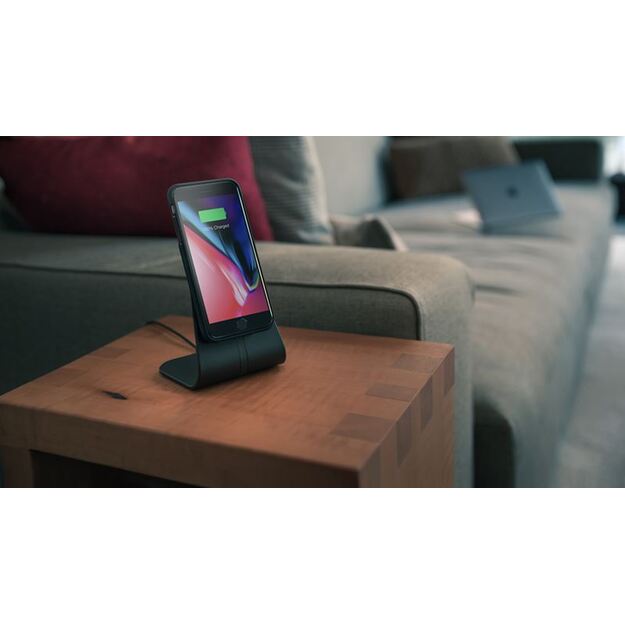 XVIDA greito įkrovimo stalinis stovas – indukcinis įkroviklis, skirtas Samsung Quick Charge 2.0 (juodas) 21