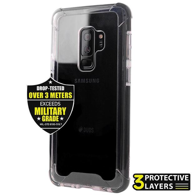 PURO Impact Pro Hard Shield – dėklas, skirtas Samsung Galaxy S9 + (juodas)