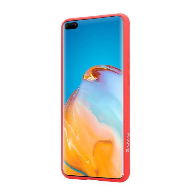 Crong Color Cover – lankstus dėklas, skirtas Huawei P40 (raudonas)
