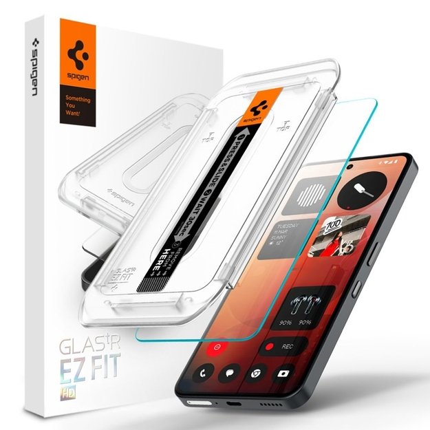 „Spigen GLAS.TR EZ FIT“ – grūdintas stiklas, skirtas „Nothing Phone 3a / 3a Pro“ 1