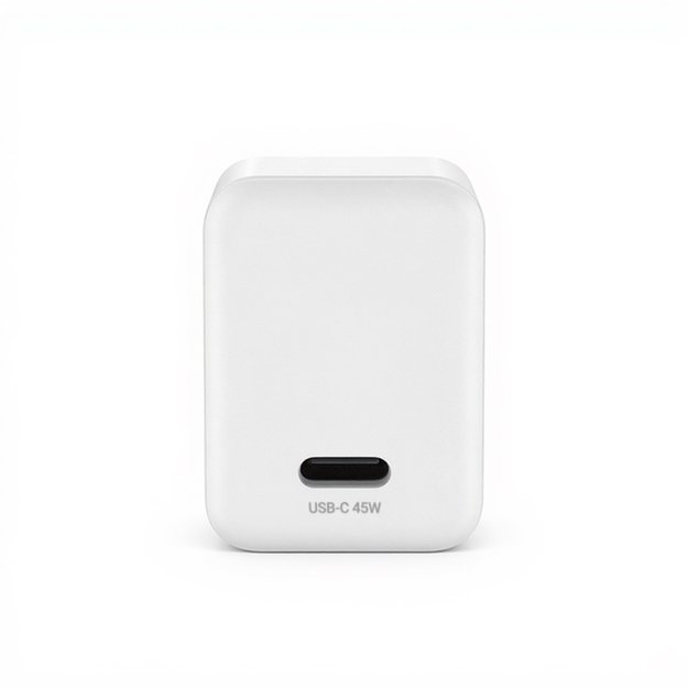 „Crong Ultra Compact GaN“ – USB-C 45 W PD 3.0 sieninis įkroviklis su PPS (baltas) 2