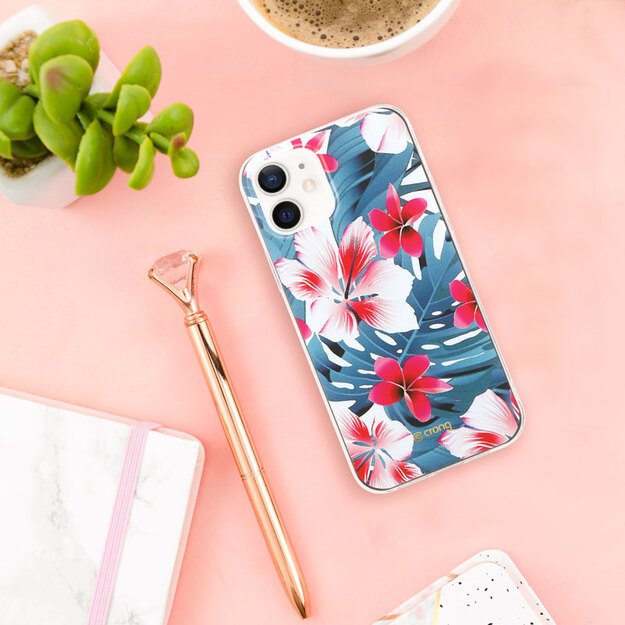 „Crong Flower Case“ – dėklas, skirtas „iPhone 12“ / „iPhone 12 Pro“ (03 modelis)