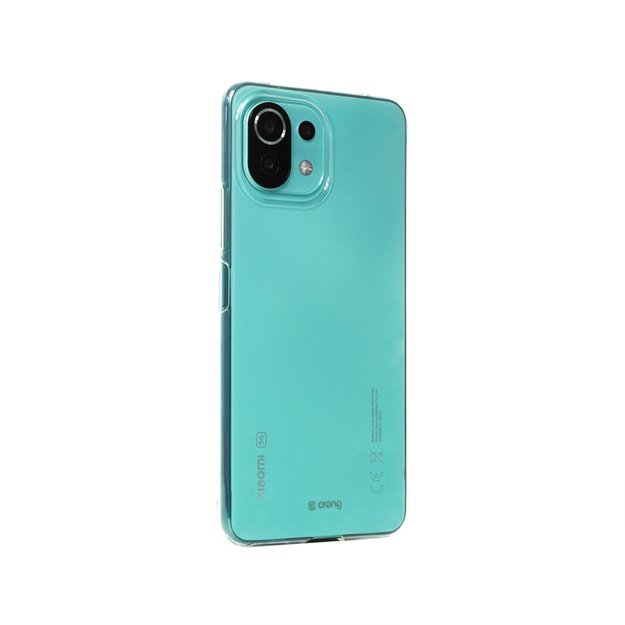 Crong Crystal Slim Cover – dėklas, skirtas Xiaomi Mi 11i 5G (skaidrus) 3